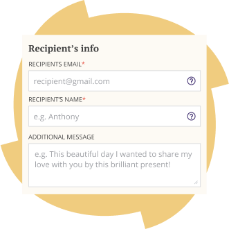 Recipient form